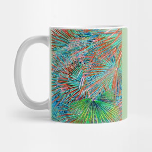 RAINFOREST PALM GROVE abstract Mug